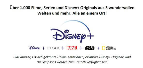 Disney + starts in Germany on March 24th!